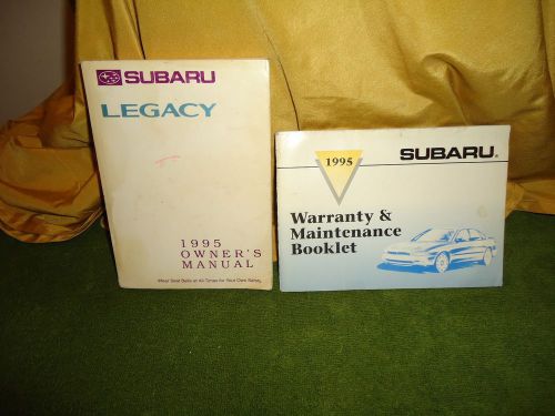1995 subaru legacy owner&#039;s manual and warranty &amp; maintenance booklet-good cond.