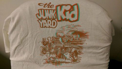 Vintage 1985 big daddy roth 3-d junk yard kid t-shirt size xl rat fink hot rod