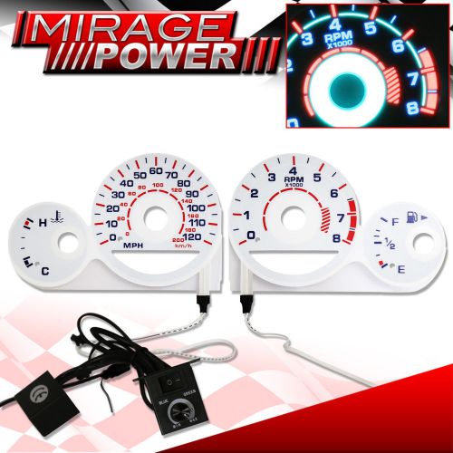 2000-2003 neon white face indiglo reverse glow jdm racing upgrade cluster rpm