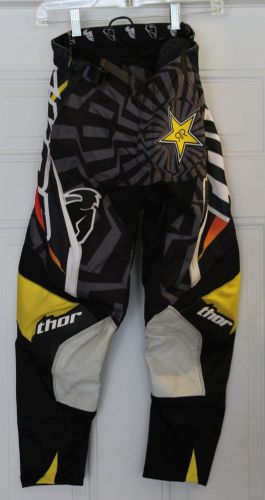 Thor motorcycle motocross racing protective pants youth size 28 very nice!