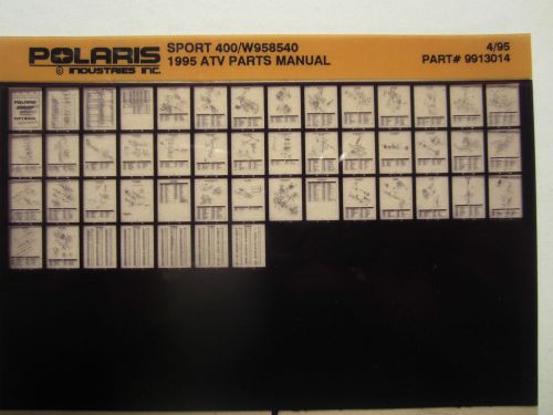 1995 polaris sport 400 atv microfiche parts manual catalog w958540