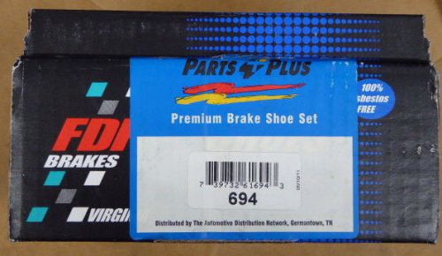 Brand new 694 fdp rear drum brake shoe set 1993-1994