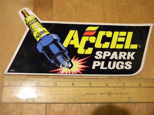 Ac cel spark plugs automobile decal sticker with spark plug