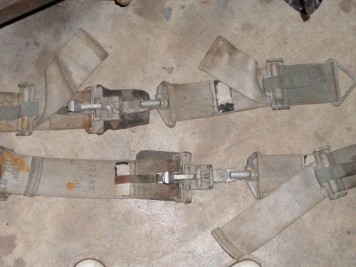 (2) wwii aircraft seat lap belts muscle car hot rod rat rod ford chevy drag