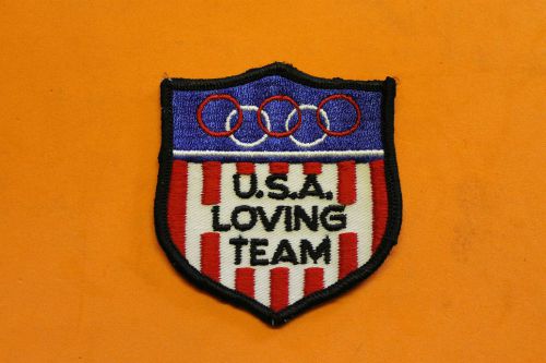 Vintage nos 70's-80's usa loving team hat jacket vest sew on novelty patch