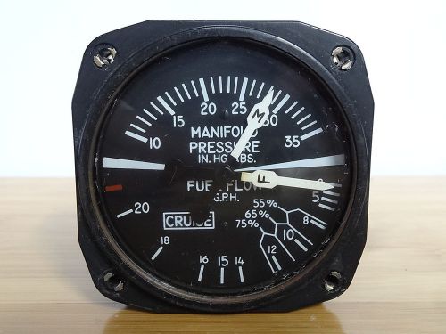 United instruments, inc. manifold/fuel pressure indicator p/n 6331 cessna piper