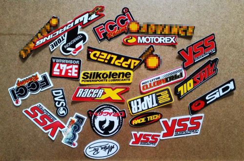 Motocross racing rally dakar circut car bike supercross helmet  stickers 25 pcs.
