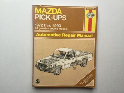 1972-1993 mazda pick-ups b1800 b2000 b2200 b2600 4x4 truck haynes repair  manual