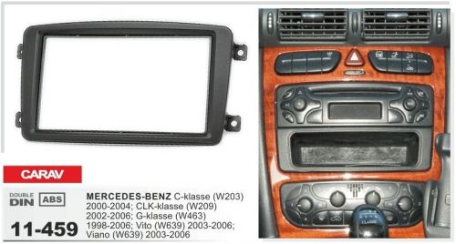 Carav 11-459 2din car radio dash panel mercedes-benz c clk g viano vito w/poc