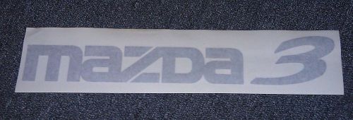 17 inch mazda 3 white sticker logo decal car custom trunk window