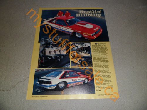 1983 mercury capri racer article / ad