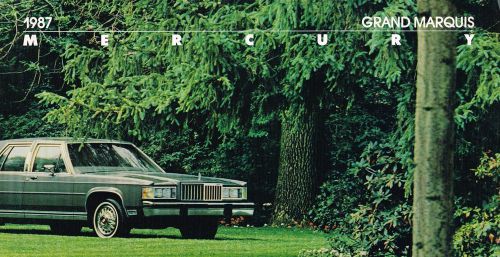 1987 mercury grand marquis brochure / catalog:ls sedan,colony park station wagon