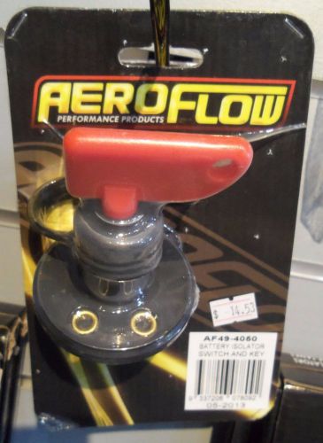 Aeroflow battery isolator switch 12 volt, with red key