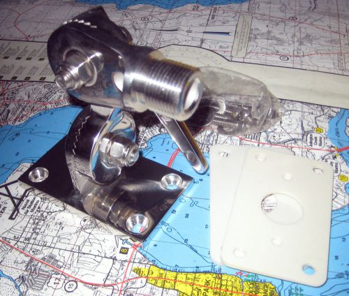 D. lilly antenna mount stainless steel heavy duty 4 way rachet 1" model 101(w)