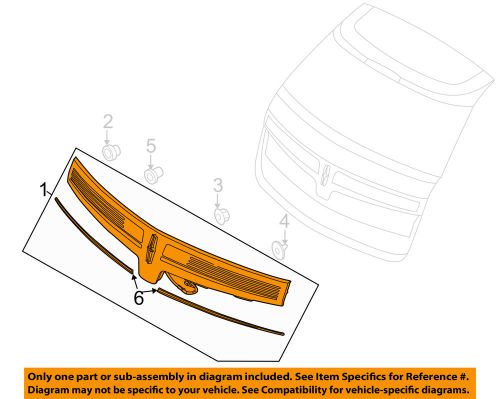 Lincoln ford oem 10-15 mkt backup lamps-rear lamps-lamp reflector de9z13a565b