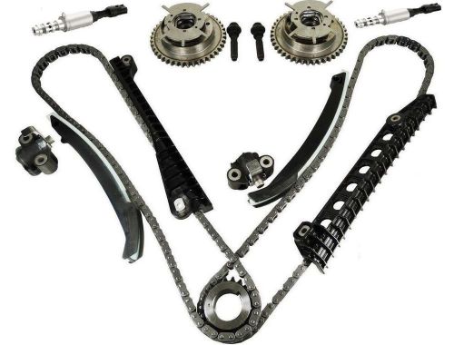 Timing chain kit+phasers+vvt valves for 04-08 ford f150 lincoln 5.4l triton-new