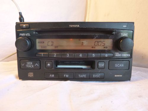 03 04 05 toyota celica rav4 radio cd cassette 16830 86120-2b760 oem j5006