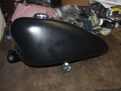 Harley softail chopper sportster peanut style gas tank satin black