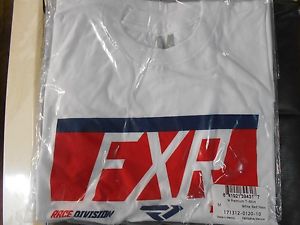 Fxr premium t-shirt 17-white/red/navy size: medium 171312-0120-10
