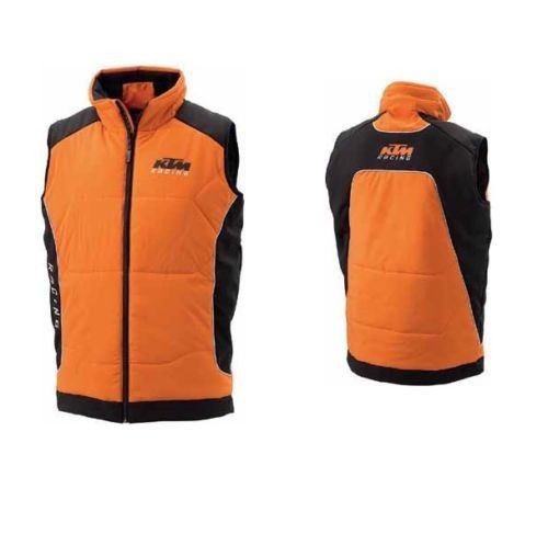 Brand new ktm soft shell zip up vest jacket men&#039;s 3pw1455604 3pw1455605