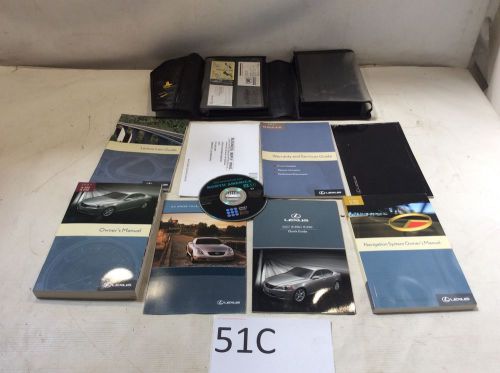 2007 07 lexus is250 is350 owners manual information guide books w/ case 51c m