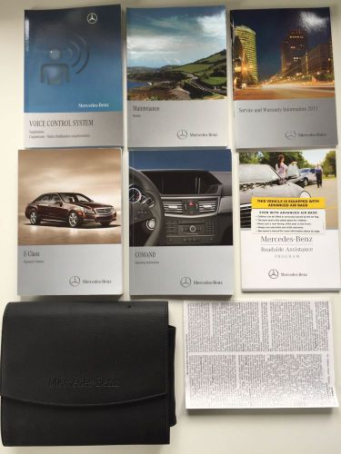2011 mercedes benz e-class owner&#039;s owners manual set w/case