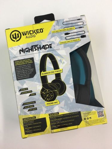 Wicked audio nightshade bluetooth headphone wi-bt550