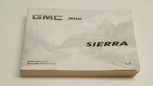 2010 gmc sierra owners manual 1500 2500 3500 gas denali slt slt wt z-714x4 2wd