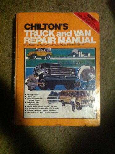Chilton&#039;s truk abs van repai manual