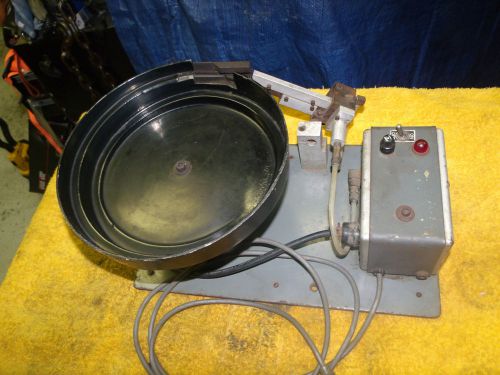 11 inch vibratory parts feeder bowl feeder small parts spiral black rubber 120 v