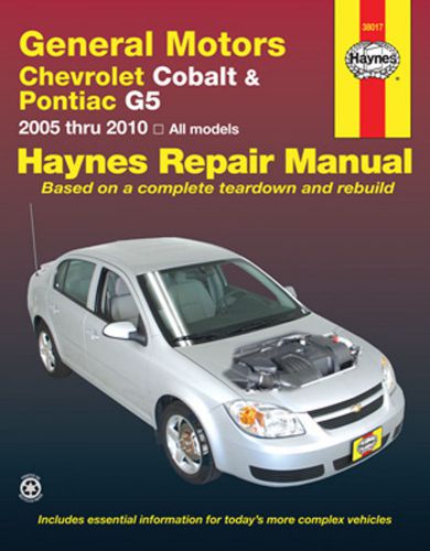 Repair manual fits 2007-2009 pontiac g5  haynes