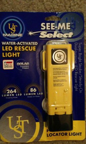 Ust marine see-me select water activated led rescue light new