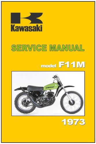 Kawasaki workshop manual f11 f11m f11-m 1972 1973 1974 and 1975 repair service