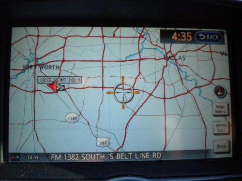 10 11 infiniti g37 info/gps screen (sedan, w/navigation style) 28091by1b