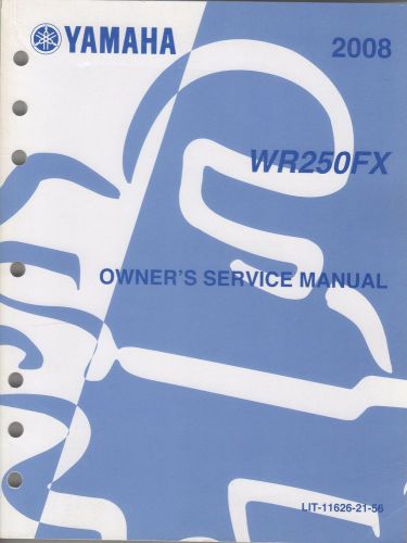 2008 yamaha motorcycle wr250fx lit-11626-21-56 owner&#039;s service manual (466)
