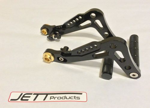 Go kart racing pedals billet aluminum brake and accelerator set black