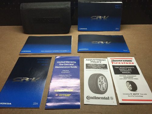 14 2014 honda cr-v crv owners owner&#039;s manual guide 8 pieces total