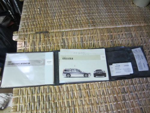 2005 volvo v70 &amp; v70 r wagon owner&#039;s manual w/ case complete used vgood tp7572