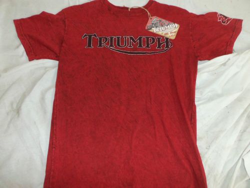 Triumph motorcycles uhl old school rocker reversible t-shirt medium m brand new