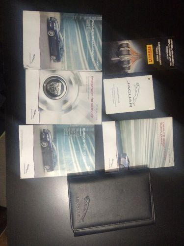 2014 jaguar xf owners manual set with case