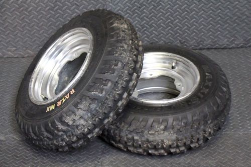 Maxxis razr mx front tire aluminum wheels rims yamaha banshee yfz450 raptor h-33