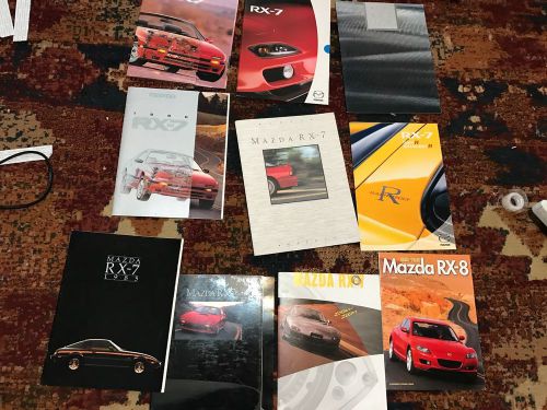 Nice lot of 10 rx-7 deal brochures sales 2 japanese rx7  rx-8