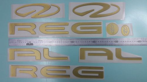 Regal boat emblem 28.6" stickers set gold - adesivi barca - pegatinas barcos