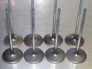 6mm del west titanium intake valves 6.000"-2.180"   nascar