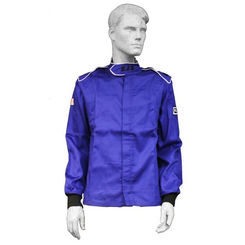 Fire suit sfi 3-2a/1 rjs elite driving racing jacket size 2x blue pro street