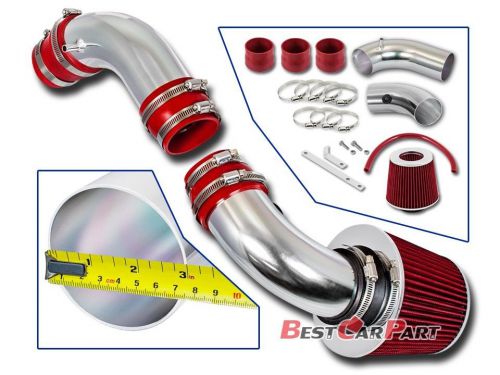 Bcp red 99-03 protege 1.8/2.0 mp5 l4 short ram air intake induction kit + filter