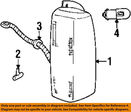 Mopar oem 4676350 combination lamps tail light-rear-combo lamp grommet