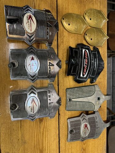 Vintage mercury merc 400 outboard face plate front cover nice emblem mark 20