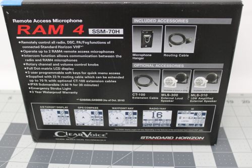 Standard Horizon Wired Remote Access Microphone Ram4 SSM-70H, US $125.00, image 9