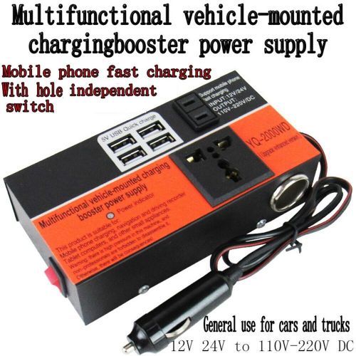 High Quality Car Power Inverter with 1500W Conversion Trip 4 USB Ports, C $45.55, image 2